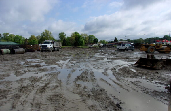 muddy site